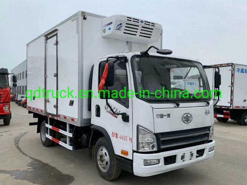 Discount Sales 4x2 Freezer Light Truck FAW 3~5 tons LHD RHD Refrigerator Refrigerated Reefer Truck