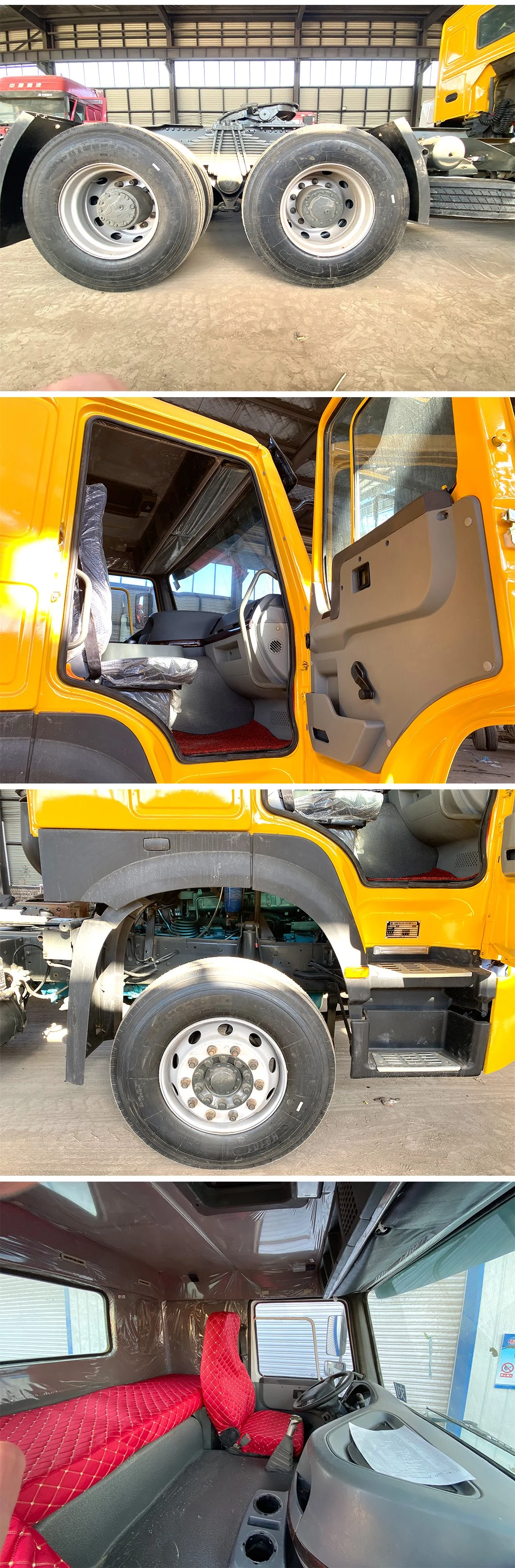 Heavy Duty Sinotruk HOWO 336/371/420HP 6X4/8X4 10/12 Wheeler Used Tractor Head Cargo Truck for Sale