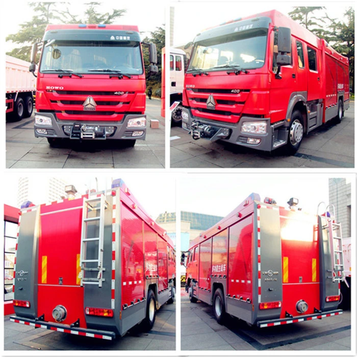 Sinotruk HOWO Rescue Water Foam Fire Engine 4X2 Fire Fighting Truck