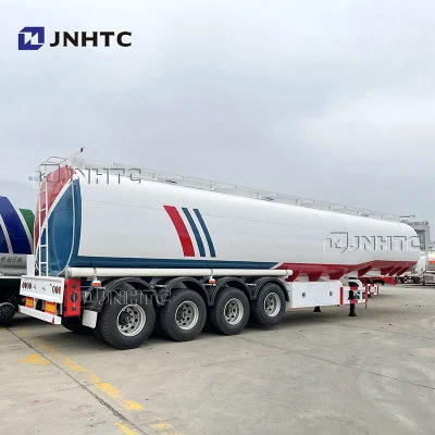 Cina Jnhtc 3-4 assi rimorchio cisterna per carburante in acciaio di alluminio 28000-70000 litri di liquido nuovo o usato semirimorchio cisterna per olio combustibile in vendita