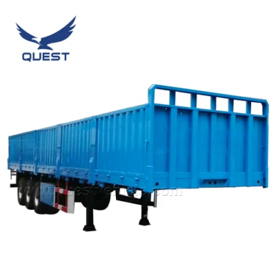 Semirimorchio a 2/3 assi con sponda/sponda/sponda/recinzione/pilastro alto 800 mm per camion commerciali con chiusura container